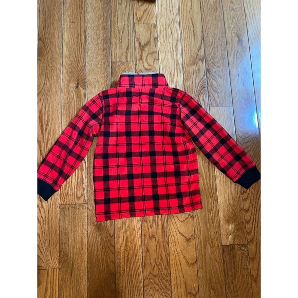 Brand new Boys or Girls  just one you Carters red & black plaid  outfit fleece - Picture 6 of 8